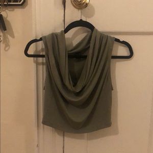 Olive crop top